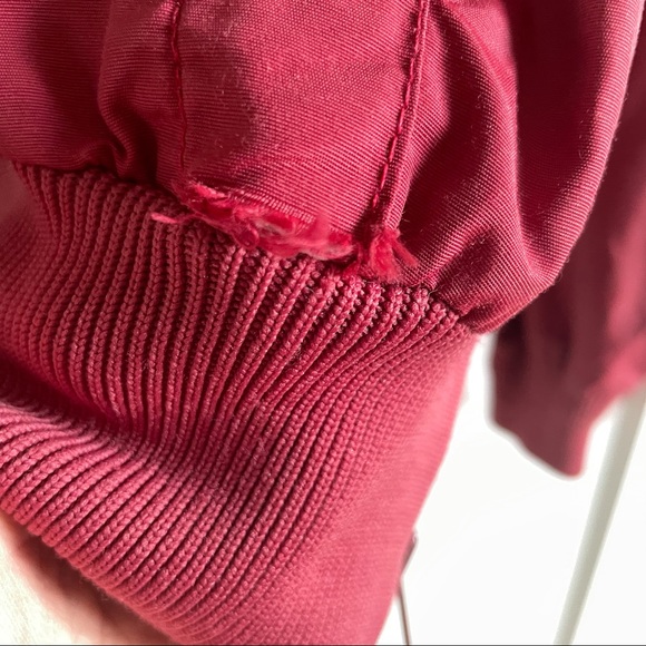 Vintage Columbia Red 1/4 Zip Windbreaker Jacket - Picture 14 of 16